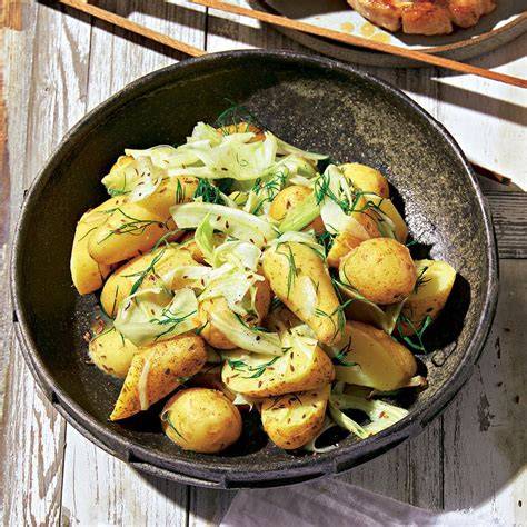 Feta-Honig-Fenchel mit Kartoffeln