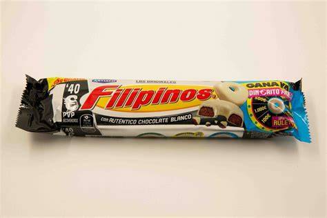 Filipinos Kekse mit weißer Schokolade - Nahaufnahme
