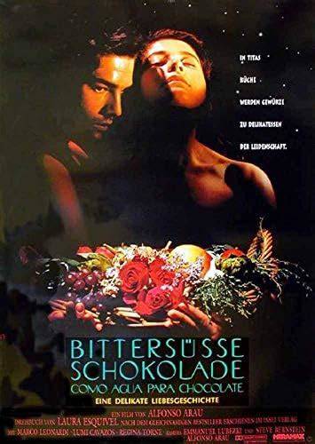 Filmplakat Bittersüsse Schokolade: romantische Szene mit Tita und Pedro