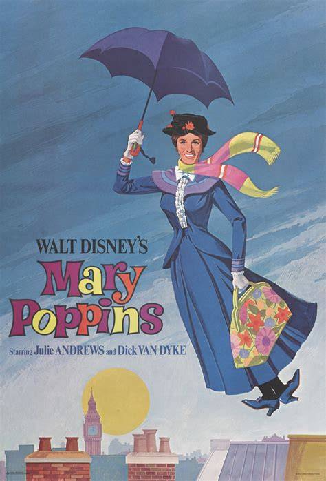Filmplakat und Buchcover zu „Mary Poppins“