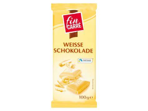 Fin Carré Weiße Schokolade Tafel