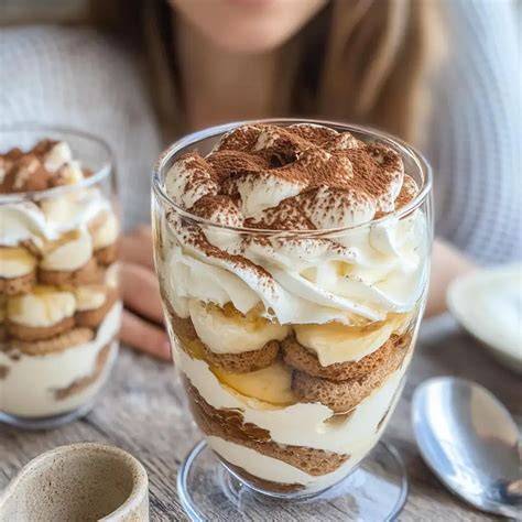 Finale Präsentation: Dessertglas mit Schichten und Herz-Elementen