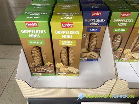 Finton's Kekse und Gebäck Sortiment im Supermarktregal