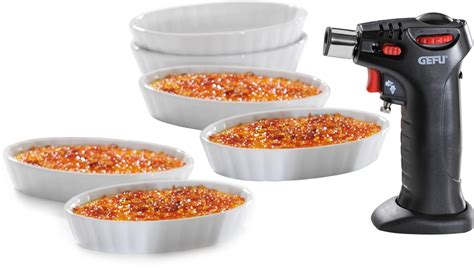Flambierbrenner Dessert-Set mit Schälchen, Zucker und Gourmetbrenner