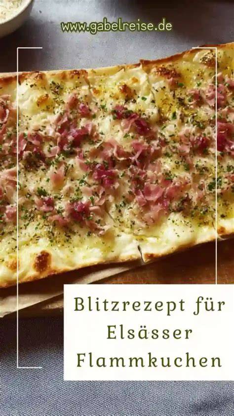 Flammkuchen im Ofen, goldbraun und knusprig
