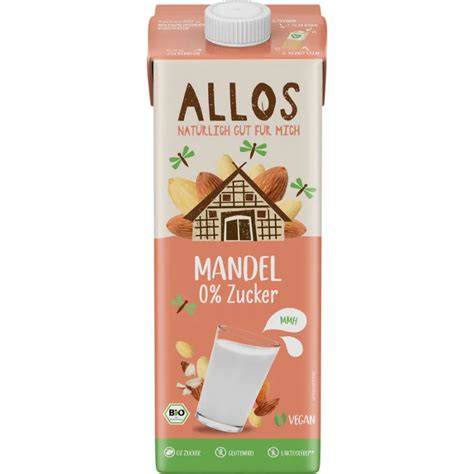 Flasche Allos Mandel Drink naturell 1l