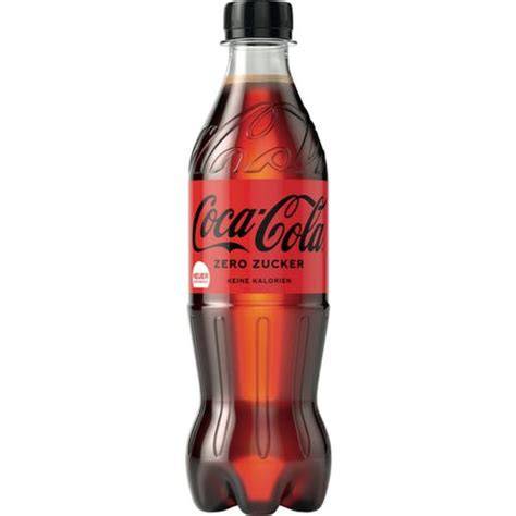 Flasche Coca-Cola Zero und Zutatenliste