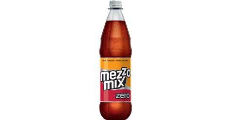 Flasche Mezzo Mix Zero und Zutatenliste