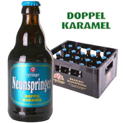 Flasche Neunspringer Doppel Karamel mit Nährwert-Symbole
