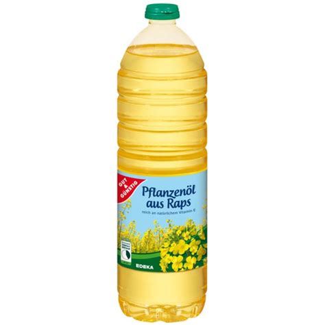 Flasche Raffiniertes Rapsöl und Messbecher mit 120 ml