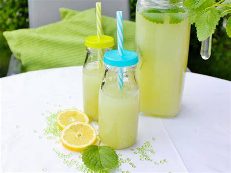 Flasche ja Zitronenlimonade ohne Zucker