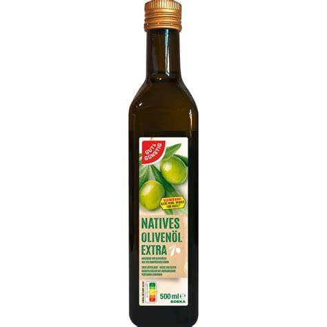 Flasche natives Olivenöl extra als Kalibrierflüssigkeit für Refraktometer