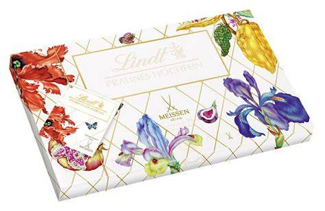 Florales Geschenkpapier Lindt Meissen Edition