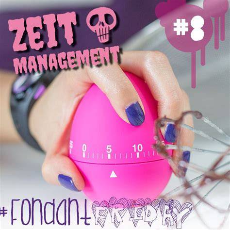 Fondant Torten Grundplan - Zeitmanagement Grafik