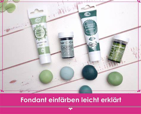 Fondant einfärben und Werkzeuge