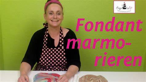Fondant marmorieren und Pinseltechniken