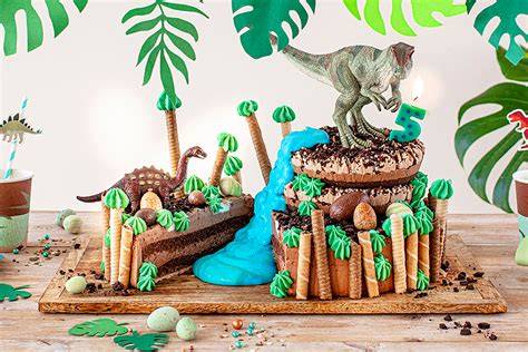 Fondant-Marmoriertechnik für Dino-Torten