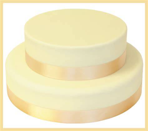 Fondantaufleger und Tortenband in Gold