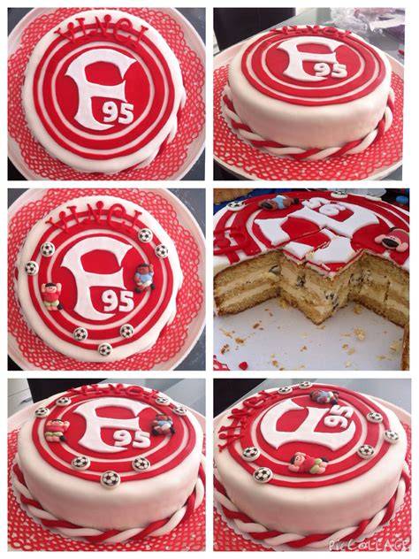 Fortuna Torte mit Rheinturm und Vereinslogos