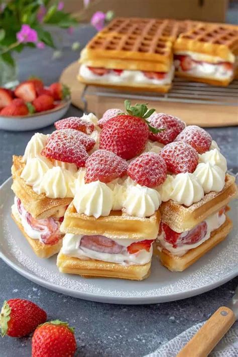 Foto: Brigitte Sporrer / Einfach Backen - No-Bake Erdbeer-Waffelkuchen