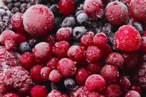Foto: Gefrorene Beeren im Smoothie