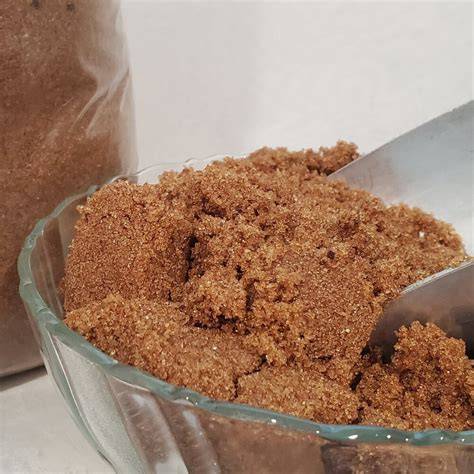 Foto: Glas mit selbstgemachtem packed brown sugar