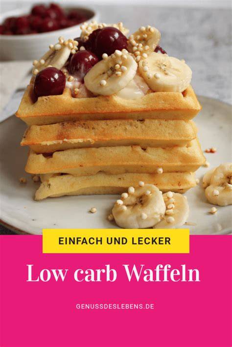Foto: Low Carb Waffeln mit Joghurt und Kirschen