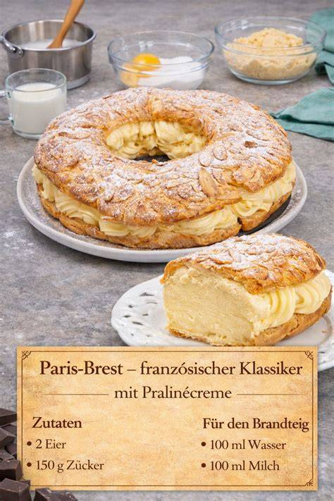 Foto: Paris-Brest mit Mousseline-Creme-Füllung