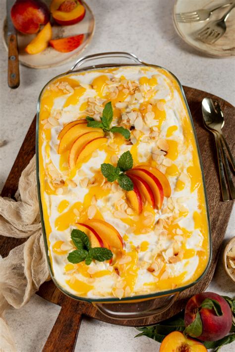 Foto: Pfirsich-Tiramisu in Gläsern