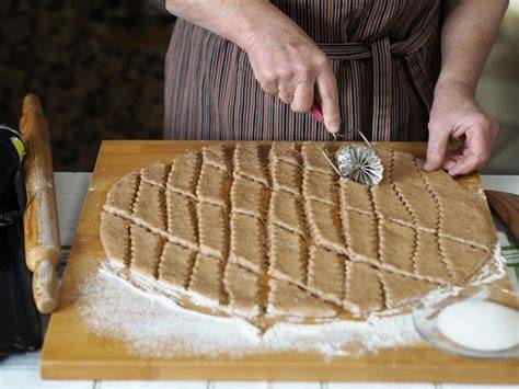 Foto: Puddingtaschen - Füllen, rollen, schneiden und backen