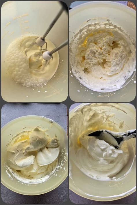 Foto: Zubereitungsschritte - Schaumige Butter-Zucker-Mischung, dann Teigbildung