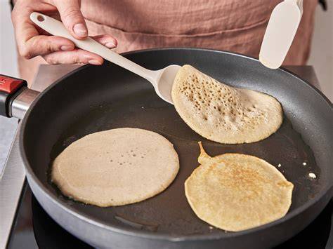 Foto Pancakes Bratpfanne goldbraun
