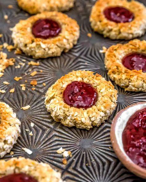 Foto der Haferflockenmakronen mit Cranberrys