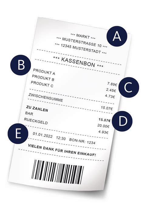Foto des Kassenbons hochladen