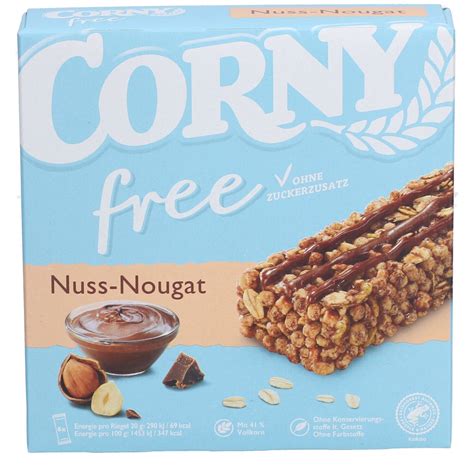 Foto eines Corny Nuss-Nougat Riegels