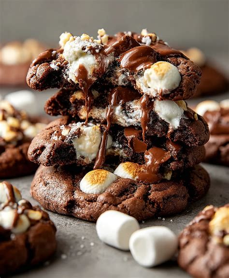 Foto-Collage: Rocky Road (Schoko, Nüsse, Marshmallows) und Cookies & Cream