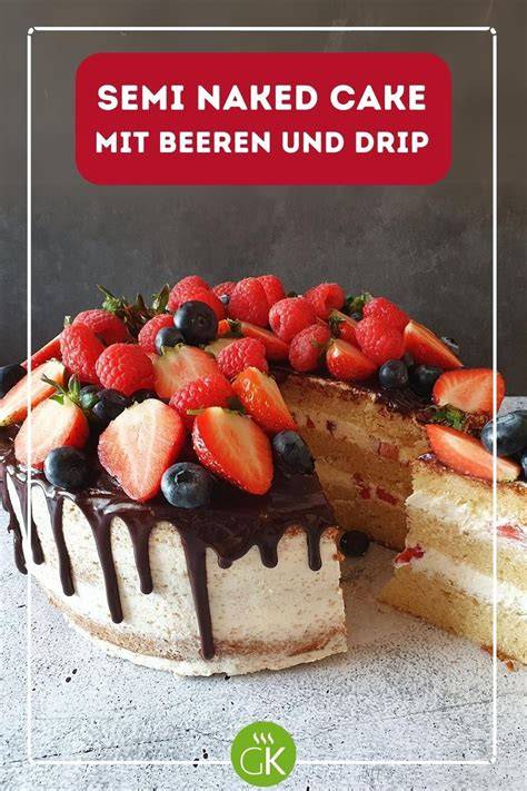 Fotoidee: Garnierte Himbeercreme-Torte mit Drip und Beeren