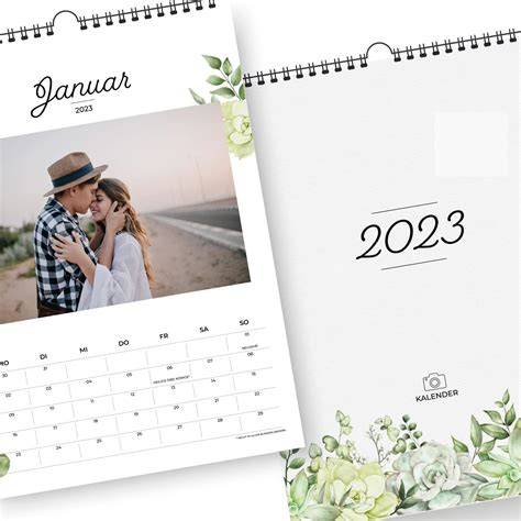 Fotokalender als Geschenk mit Schokolade
