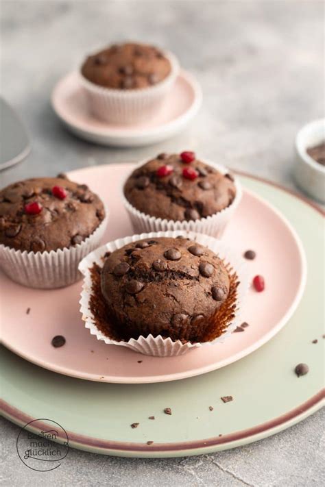 Fotostrecke: Vegane Schoko-Muffins - Trockenmischung, Teig, Backen, Glasur