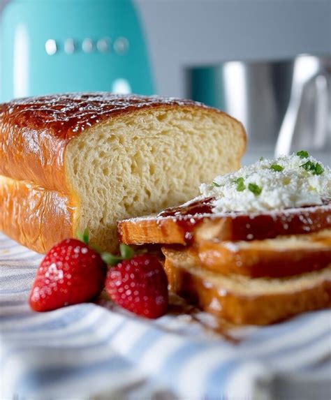 Frühstück mit Brioche, Marmelade und frischen Beeren