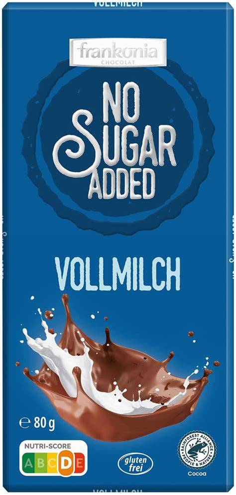 Frankonia No Sugar Added Schokoladentafeln in verschiedenen Sorten