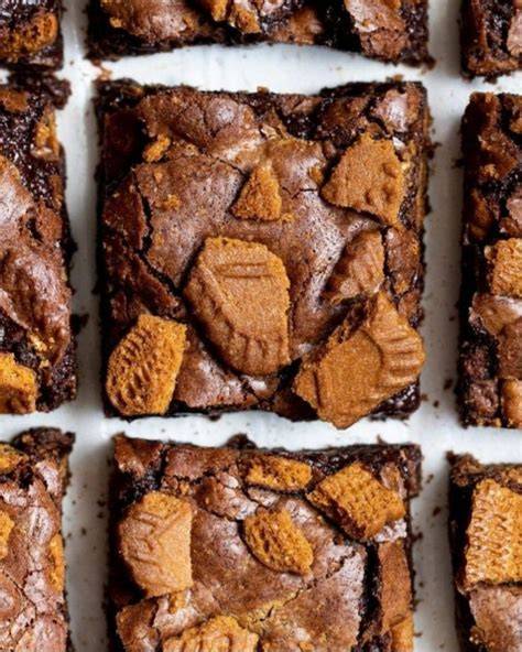 Frisch gebackene Brownies mit Schokosplittern