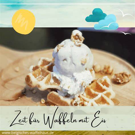 Frisch gebackene Joghurt-Kokos-Waffeln