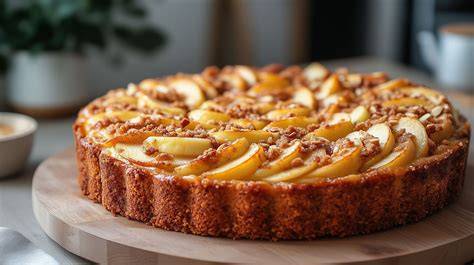 Frisch gebackener Marmorkuchen auf Holzbrett