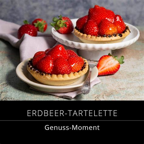 Frische Erdbeeren auf Vanillecreme in Blätterteigstücken