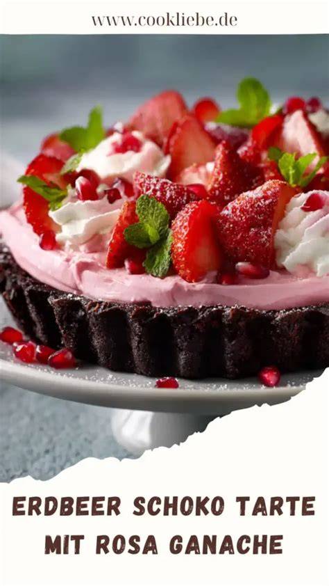 Frische Erdbeeren auf gekühlter Ganache-Tarte