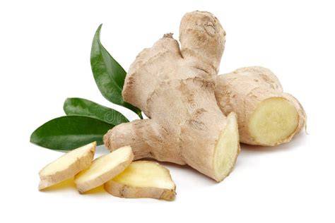 Frische Ingwerwurzel und geriebenes Ingwer