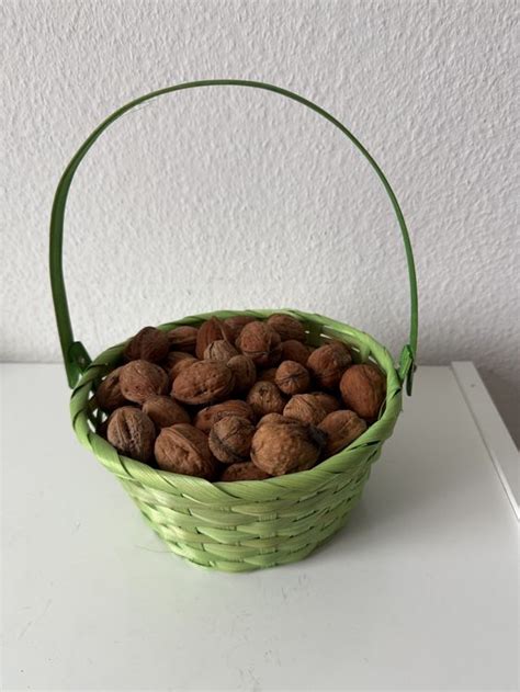 Frische Kakaoschalen im Korb