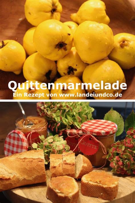 Frische Quittenmarmelade auf Baguette