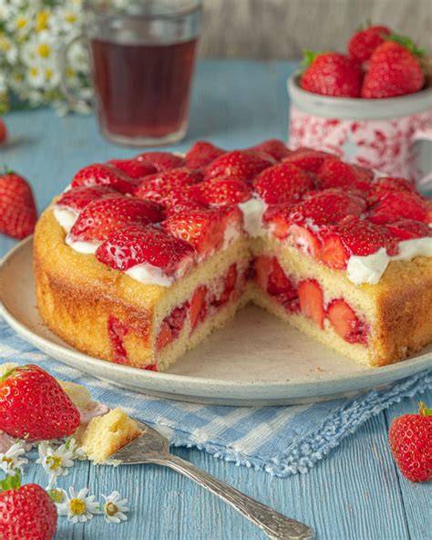 Frische und Aufbewahrung Erdbeerkuchen